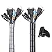 MOSOTECH Organizador Cables, Cubre Cables de 2 x 1.5m, Flexible Funda Organizador Cables, Organizador de Cables Mesa, Recoge Cables para Office y PC Escritorio-Negro y Gris (Ø2.6cm y Ø2.2cm)