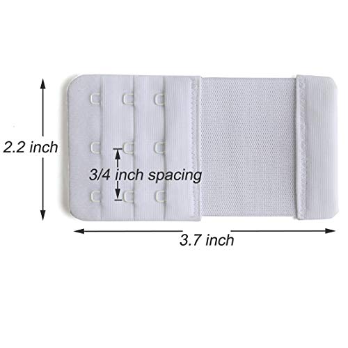 Image of Women Bra Extender 2 Hook Soft Elastic Bra Extension Extenders Pack of 3