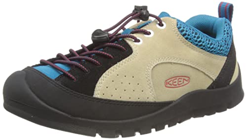 KEEN Women's Jasper Rocks Special Climbing Approach Style Sneakers, Safari/Fjord Blue, 7