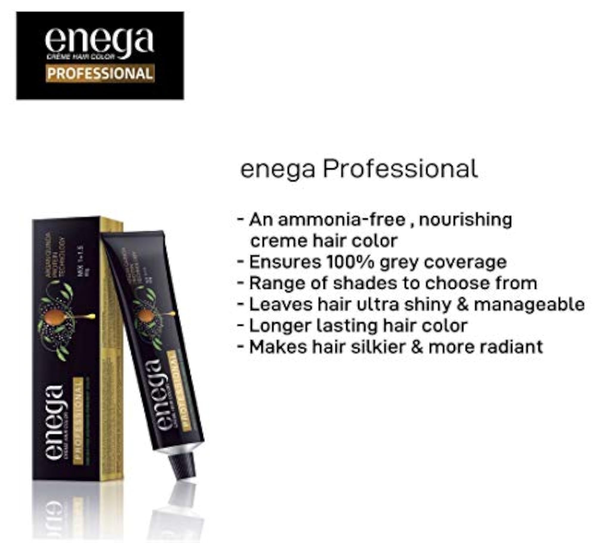 Enega Professional Cream Hair Color with Argan Oil