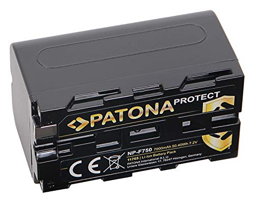 PATONA 2x Protect V1 Batteria NP-F750 Compatibile