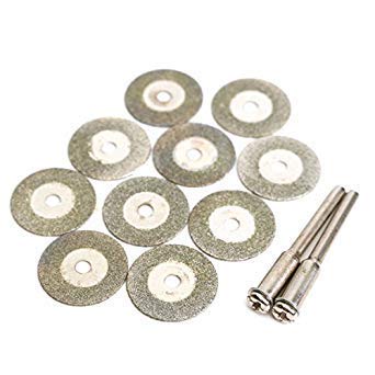 VENEKETY 10pcs 18mm Diamond Cutting Off Disc Wheels with 2 Mandrel for Rotary Tools (B0CCP9RXRV) Amazon Price History, Amazon Price Tracker