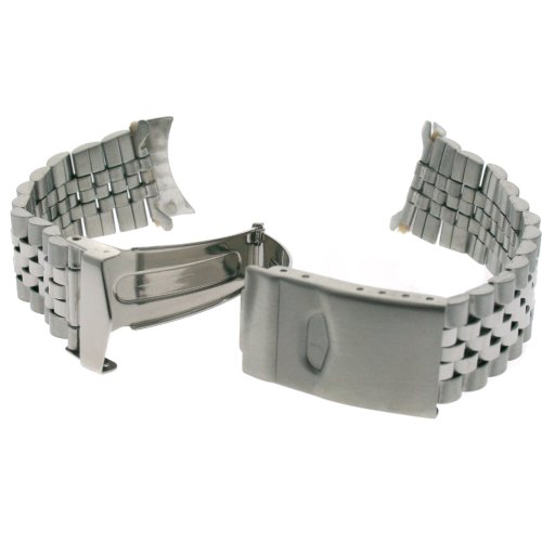 Tech Swiss Watch Band Stainless Steel Metal Adjustable Mens Fits 18-22 Millimeters End Pieces #TOP2