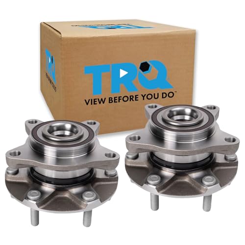 Image of TRQ 2 Piece Front Wheel Bearing & Hub Assembly Set Compatible with 2019-2022 Ford Ranger