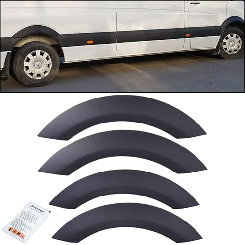 Revestimientos de pasos de rueda para Sprinter W906 2006-2018 en ABS negro, 4 unidades