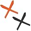Black&orange Ear Socks