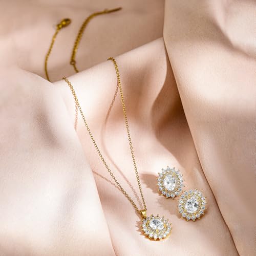 Image of Rubans Pendant Western Style Jewellery Set Gift for Women & Girls