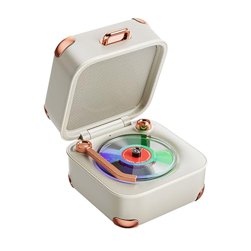 Piccola scatola di risonanza 5 W suono potente vintage tipo valigia uditiva per feste campeggio migliora portatile Bluetooth compatibile