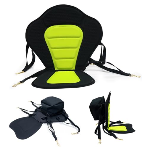 Seat Backrest Cushion For Sevylor Tahiti, Comfortable Folding Seat, Adjustable, Waterproof Padded Support With Bag, Portable Canoe & Kayak Accessory,b Green