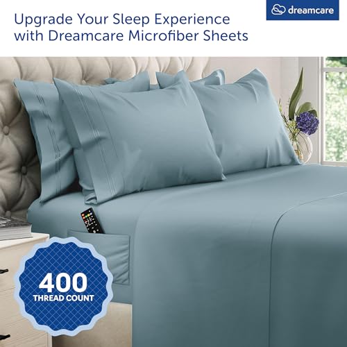 Image of DREAMCARE California King Sheet Sets - 6 pcs Breathable Cooling Sheets