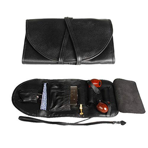 OSBELE Bolsa de Humo de Cuero - Bolsa de Humo de Cuero de Vaca - Bolsa de Bolsa de Humo Unisex Vintage - Preservar la Caja de la Bolsa de Humo de la Pipa de frescura