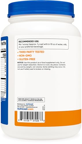 Nutricost Grass-Fed Whey Protein Concentrate (Chocolate Peanut Butter) 2LBS - Post Workout Powder Supplement, Non-GMO - Image 5