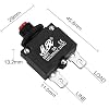 3 Amps Thermal Circuit Breakers 125/250V AC 32V DC Push Button Manual Reset Overload Protector Switch 3A 2 Pack