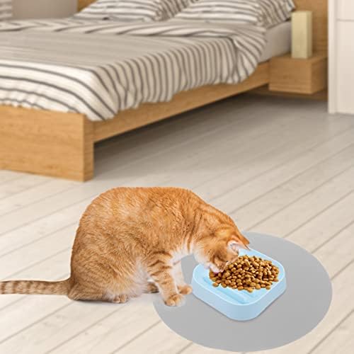 iplusmile Pet Food Feeding Mat - Round Shape Silicone Placemat, Waterproof Pad, Anti-Slip Food Tray, Heat Insulated Mat,Dog Cat Food Mats for Floors 11.8 Diameter (Grey)