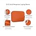 Emartbuy Orange Water Resistant Neoprene Soft Zip Laptop Sleeve for 13-15 Inch Notebooks and Chromebooks
