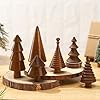 Amazon.com: Namalu 6 Pcs Mini Wooden Christmas Trees for Crafts ...