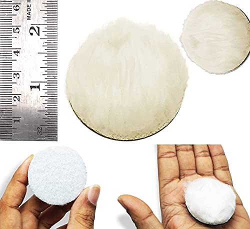 Image of DIY Crafts Felt Fur Wool Pad Only 1-7 inchinch For Waxing Buffing Polishing Sponge Car Polisher Car Polishing Woolen Buffer, Wax Applicator, Cone Grinding Head Car Bike (10 Pcs, 1 inch inch Fur Wool Pad Only)