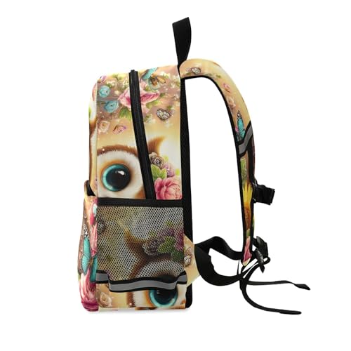 panksolu Cute Owl with Butterfly Toddler Backpack for Boys Girls Kids Backpacks Preschool Bag Travel Bag2