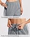 Willit Women's Track Pants Warm Up Athletic Running Sweatpants Sports Training Pants Straight Leg with Zipper Pockets Heather Light Gray XL