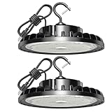 SHINEWOO 200W LED High Bay Light, 28000LM 110-277V 5000K Shop Garage Light with US Plug 5' Cable IP...