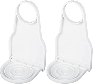 KNFFSAAJL 2 Pack Detergent Cup Holder Anti-Slip Detergent Drip Catcher Thick Plastic Laundry Drip Tray Catcher No More Leaks or Mess Laundry Room Gadget for Softener(White Foldable)