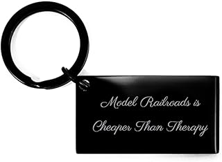 Best Model Railroads Gifts, Model Railroads is Cheaper Than Therapy, Fun Keychain For Men Women From Friends, Model railroad accessories, Model railroad scenery, Model railroad structures, Model
