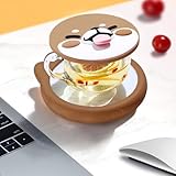 コーヒー カップウ ォーマー マグ カップ ウォーマー ヒーター カップ 電気飲料 ウォーマー 水/牛乳/お茶/コーヒー ドリングなど飲み物 カップ マグカップ保温 コースター 防水 過熱時の自動電源オフ 家庭/オフィスの必需品カバー 友達/家族へのギフト PSE安全認証済