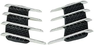 Ouïes de Requin en ABS Chromé pour Capot de Voiture pour Mercedes ML W163 (Bj. 1998-2005), Style Sport et Installation Facile,Accessoire Tuning Automobile, Side Door Decorative Stickers