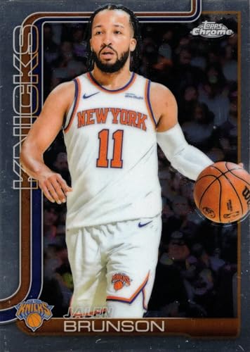 2025-26 Topps Chrome #101 Jalen Brunson Basketball Card Knicks