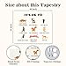 Cat Mental Health Tapestry, Funny Cat Meme Wall Hanging Decor for Therapy Room & Office, Inspirational Motivational Affirmations Banner, Self Care Cute Gifts for Women, Teachers, Teens (50x60 Inches)