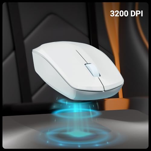 Image of ZEBRONICS Wireless Mouse, 2.4GHz, 3200 DPI, 3 Buttons, Comfortable & Ergonomic, USB Nano Receiver, Power-Saving Mode, Works on Most Surfaces, for Mac | Laptop | Computer (Freego, Grey)