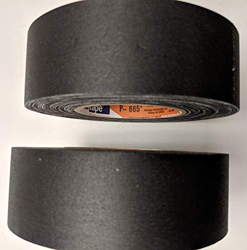 Image of Shurtape P-665 Black, Professional Grade, Clean Removal Gaffer's Tape (2-Pack)