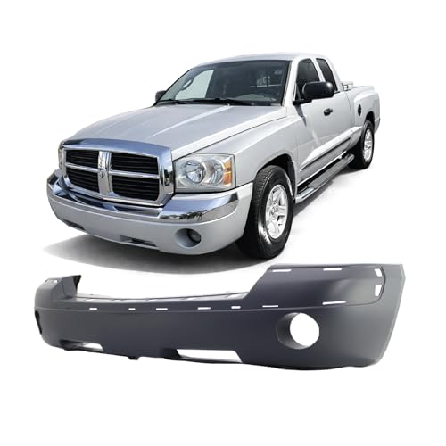 Image of FitParts Compatible with Dodge Dakota 2005-2007 Front Bumper Cover | Primed, With Molding Holes, Ready to Paint, OEM 5JL34TZZAE, CH1000443