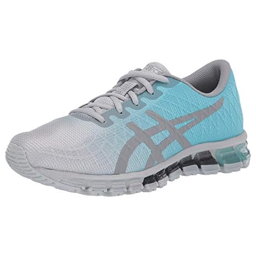ASICS Women's Gel-Quantum 180 4 Running Shoes, 8.5M, ICE Mint/Stone Grey