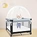 Crib Tent - Crib Net to Keep Baby in, Stop Baby from Climbing Out of Cribs, Pop Up Cribs Tent with Durable Breathable Net Double Zipper Strong Rods Installation Convenience