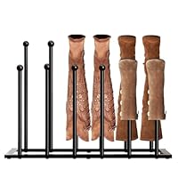 Baboies 6-Pair Heavy Duty Boot Rack for Indoor/Outdoor - Steel Welly Organizer, Easy Assembly, Space Saving (60x23x45cm)