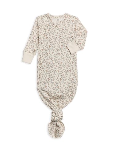 Image of Colored Organics Indy Kimono Gown - Yuma Floral / Teal + Taupe