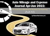  Auto Mileage and Expense Journal Apr-Jun 2022: Accurate Recordkeeping for Business Tax Reporting (Audi A3)