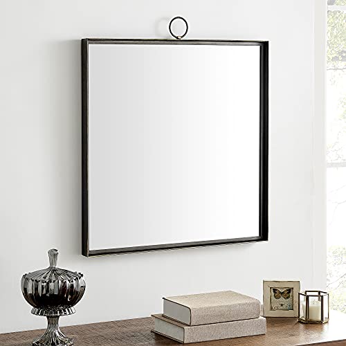 FirsTime & Co. Black Watson - Espejo Cuadrado (Metal, 59,7 x 6,3 x 69,8 cm), Color Negro Cover