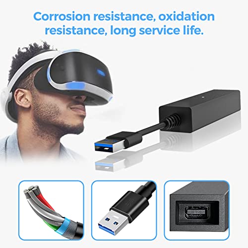 Ptevsoh Adaptador De Câmera Ps4 Para Psvr/Ps5, Cabo Conversor Ps Vr Compatível Com Console Playstati