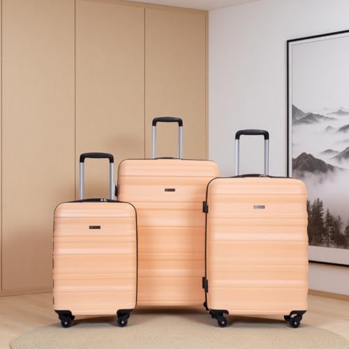 Expandable 3 Piece Luggage Set - Lightweight & Durable PC Suitcases with Hooks, Wheels, and Secure Lock - Perfect for Travel3