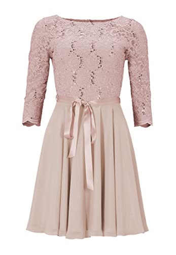 Swing Zauberhafter Spitzenlook- Ausgestelltes Kleid mit paillettenbesetztem Spitzenoberteil (as3, Numeric, Numeric_40, Regular, Regular)