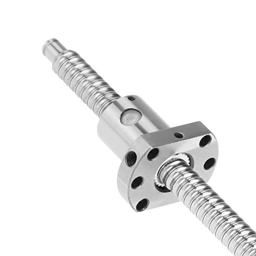 Ausla Écrou à billes, SFU1204 Anti-jeu 300mm Faible Friction (diamètre 12mm, pas de 4mm) pour Machines CNC sans Supports d'extrémité Latérale