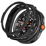 GIOPUEY Cover Compatibile con Samsung Galaxy Watch 8 Classic, TPU Silicone Premium Morbido e Leggero Protettiva Case Cover, Antiurto&Caduta Custodia - Black