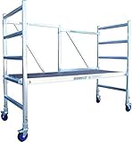 Alumexx FS 75 Basic Gerüst, Grund gerüst, Rollgerüst, Aluminium gerüst, Baugerüst, Arbeitshöhe: 3,15 m, Tragfähigkeit: 375 kg, Hohe Qualität. N-EN 1004 TÜV-Zertifikat