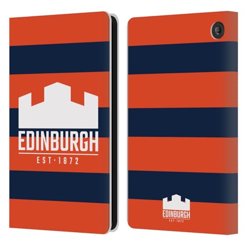 Amazon Fire 7 2022 Étui Edinburgh Rugby Rayures pour Support Vidéo
