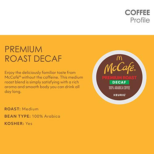 McCafe Decaf Premium Medium Roast K-Cup Coffee Pods 84 Count