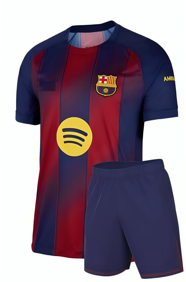 BARCELONA HOME JERSEY & SHORTS FOR KIDS 2025/26