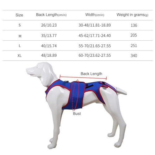 Support de hanche chien réfléchissant et protection IVDD dos