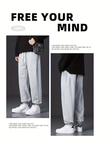 Image of dockstreet Men's Alley Cool Backdoor Series Men's Casual Sweatpants Baggy Jogger Pants ||Drawstring Joggers || 100% Pure Cotton || Breathable Airy for All Seasons